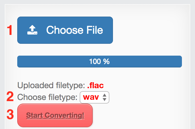 How to convert FLAC files online to WAV